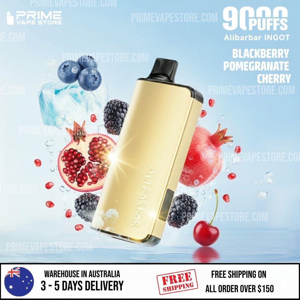 ALIBARBAR Ingot 9000 Puffs Blackberry Pomegranate Cherry
