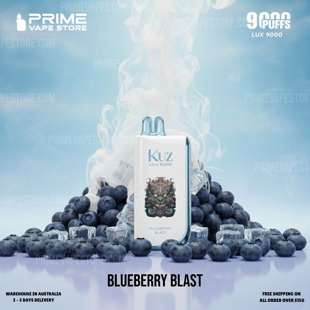 KUZ LUX 9000 Puffs Blueberry Blast