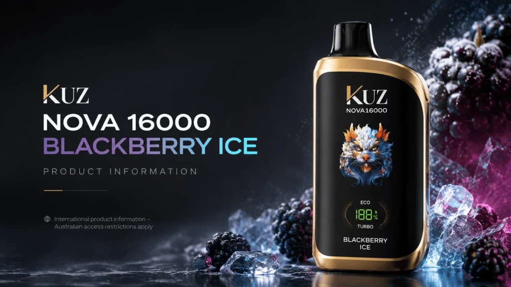 KUZ Nova 16000 Puffs Blackberry Ice