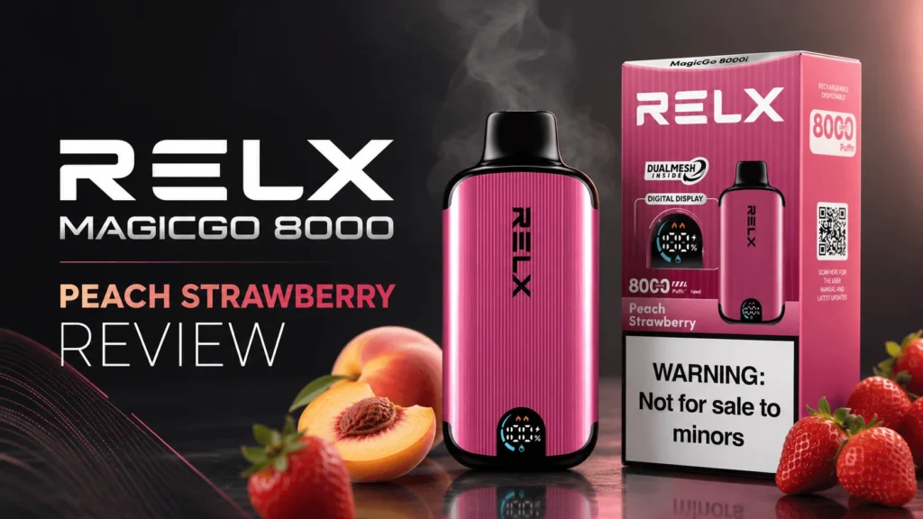 RELX MagicGo 8000 Puffs Peach Strawberry