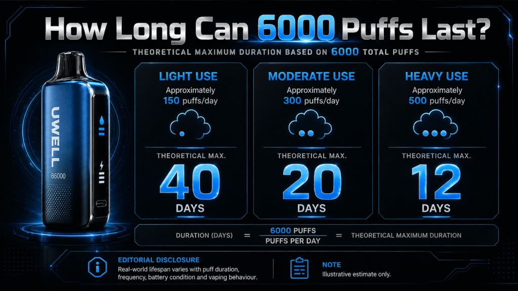 Uwell 6000 Puffs review