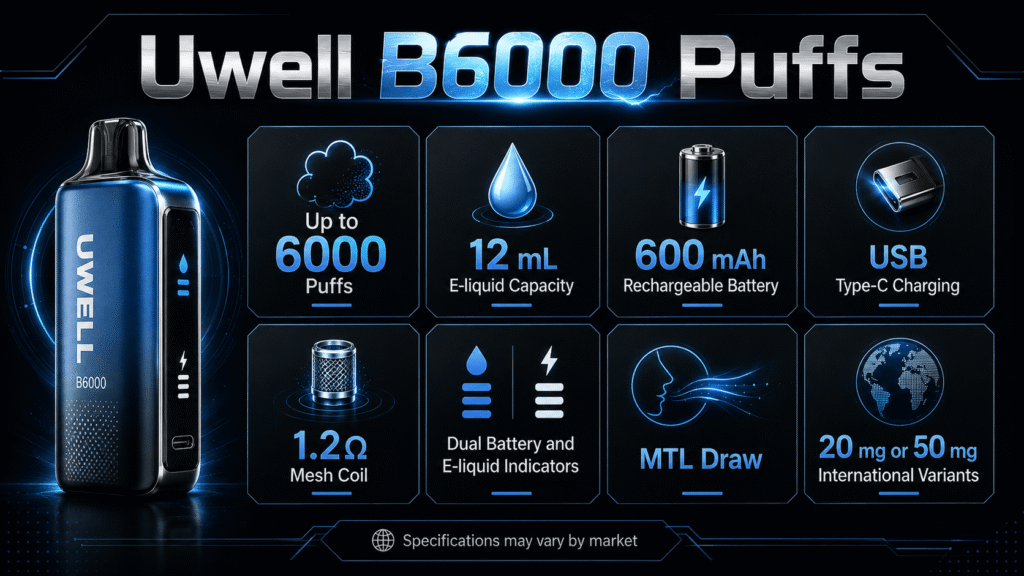 Uwell 6000 Puffs review