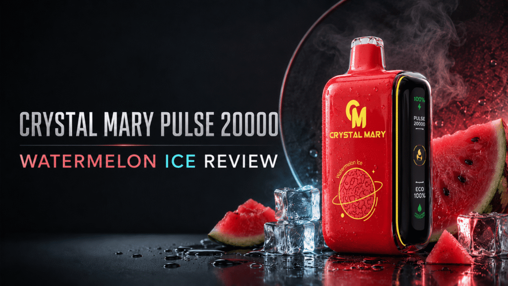 Vape product with watermelon and ice